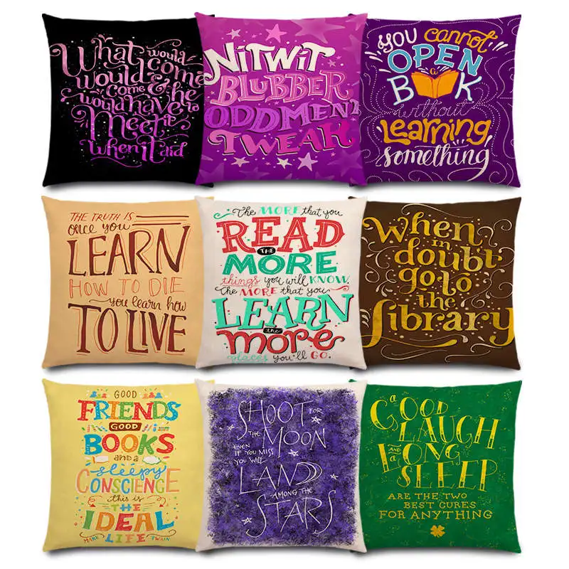 Красочные декоративные буквы значимые слова великолепные книги любовь мечта