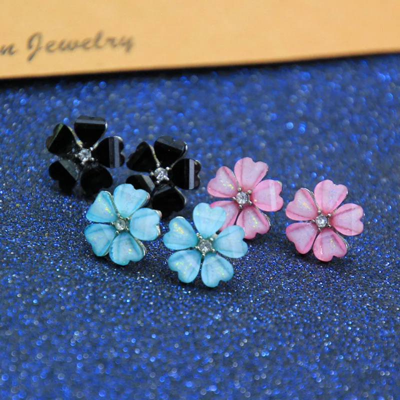 Серьги в виде цветов карамельных для женщин новинка 2017 года элегантные серьги