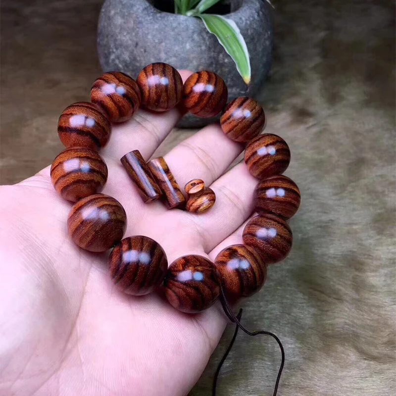 Hainan Huanghua Перламутровые Бусины узор в виде тигровой кожи Пурпурное масло груша