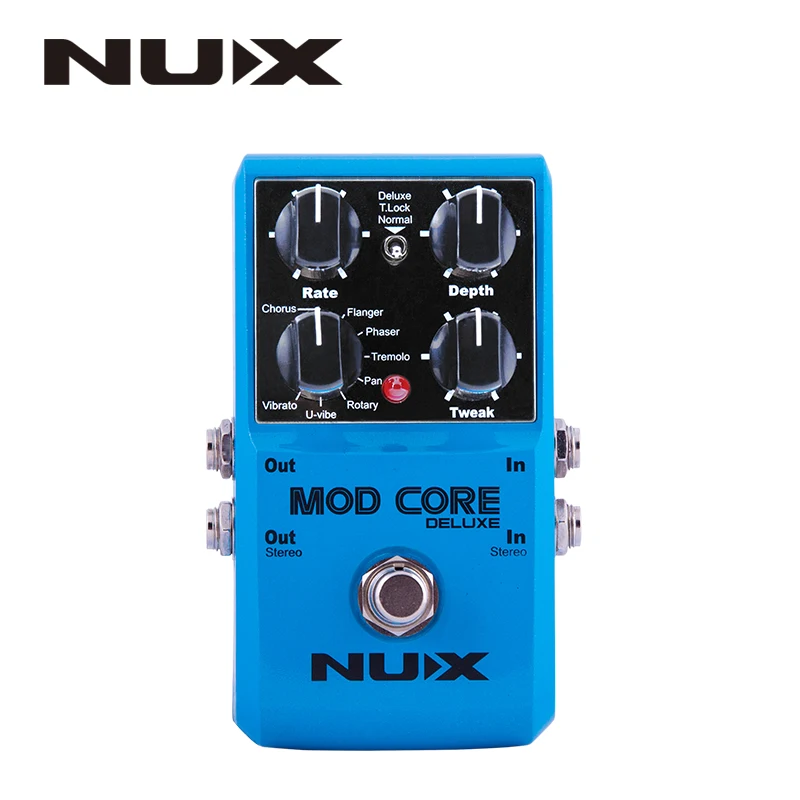 NUX Mod Core Роскошная Гитара педаль эффектов True Bypass 8 модуляции предустановленный