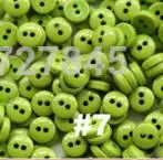 NO7 Green 100 шт./лот Высокое качество 6 мм мини размер смолы швейные пуговицы Швейные аксессуары для рукоделия торговля(SS-K3000 - Цвет: NO7 Green
