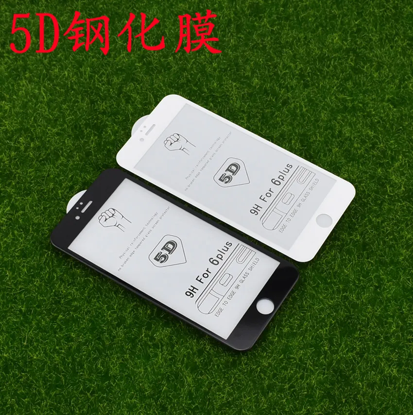 5D изогнутый край для iPhone 8 7 6 Plus X полное покрытие экрана протектор чехол XS MAX XR