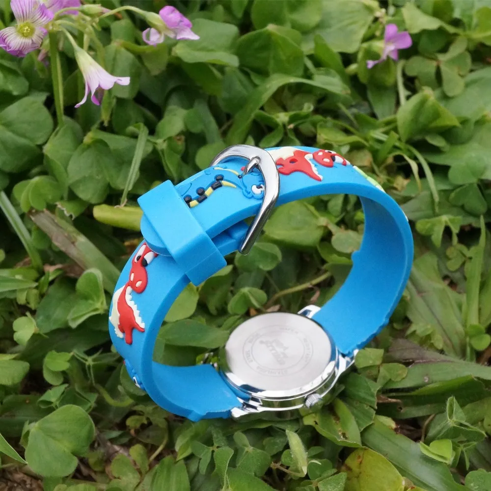 WILLIS бренд динозавр 3D высокое качество водонепроницаемые часы мультфильм Дети