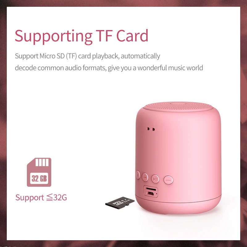 Открытый водонепроницаемый портативный TF карта сабвуфер беспроводной Bluetooth
