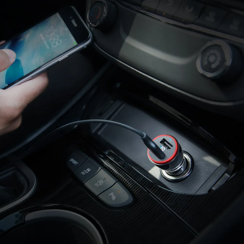 Anker 24 Вт двойной USB Автомобильное зарядное устройство PowerDrive 2 для iPhone; samsung Galaxy; LG G4/G5; Google Nexus; iOS и Android устройств