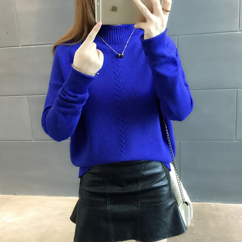 Surmiitro Knitted Winter Sweater Women Turtleneck 2019 Autmn Fashion Korean Ladies Long Sleeve Jumper Tricot Pullover Female | Женская