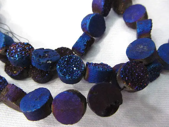 Бесплатная доставка Raw Druzy Drusy Кристальные кварцевые шарики круглые дисковые