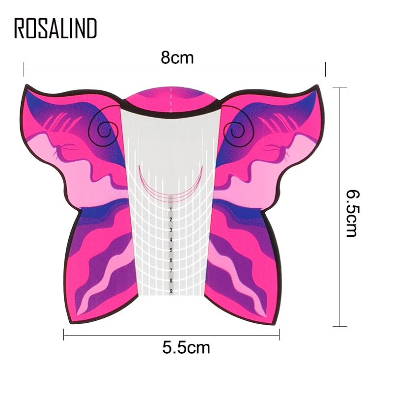 Фото Форма для ногтей ROSALIND 100 шт./лот акриловый лак скульптурирования удлинения Форма для ногтей ROSALIND 100 шт./лот акриловый лак скульптурирования удлинения
