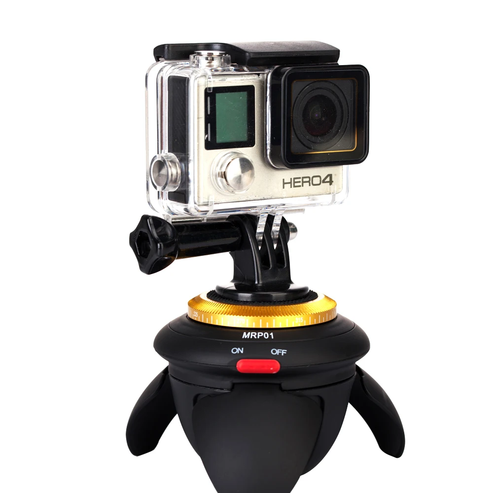 MRP01 Mini 360 Rotation Time Lapse Electric Panorama Tripod Head for GoPro Action Camera Selfie Stick Smartphones | Электроника
