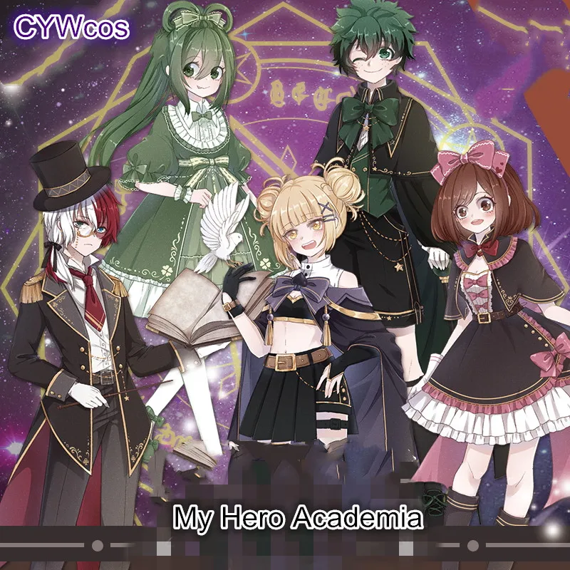 Костюм для косплея Моя геройская Академия магический ученик Izuku Midoriya deku Asui Tsuyu OCHACO