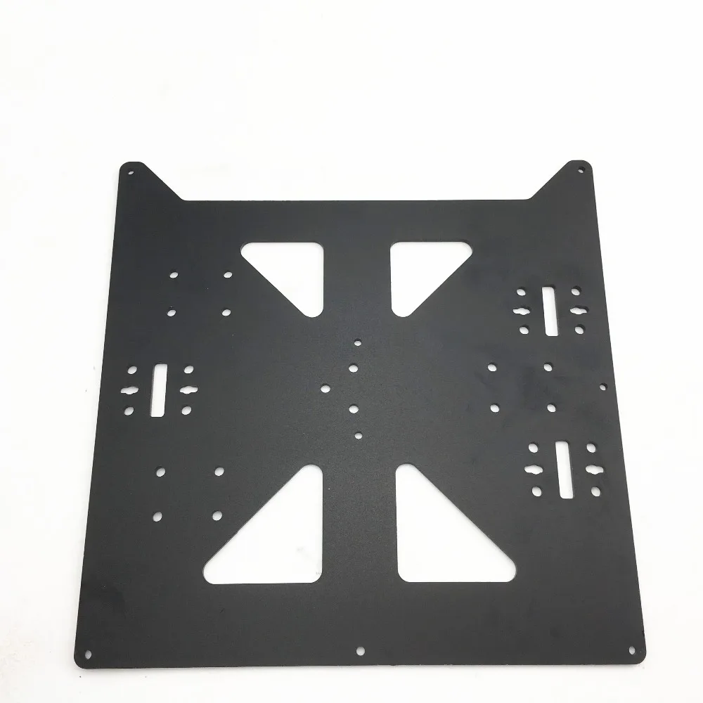 Funssor Reprap Prusa i3/Anycubic MEGA i3 черный анодированный алюминиевый сплав с подогревом кровать Поддержка Y каретки лоток для 3D принтера
