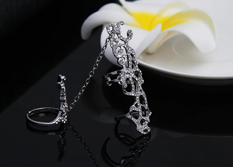 8CRD100 кольцо с розами регулируемое одной рукой | Украшения и аксессуары