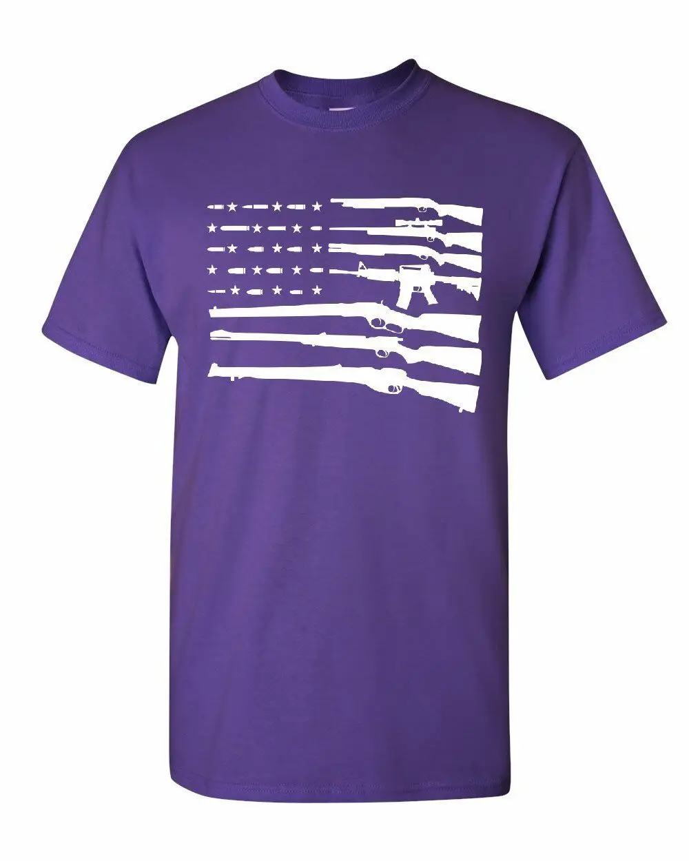 Футболка с американским флагом футболка надписью 2 и Gun Rights National AR15|Мужские
