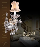 european luxury crystal wall lamp living room bedroom aisle bedside lamp wall bedside lamp aisle lights