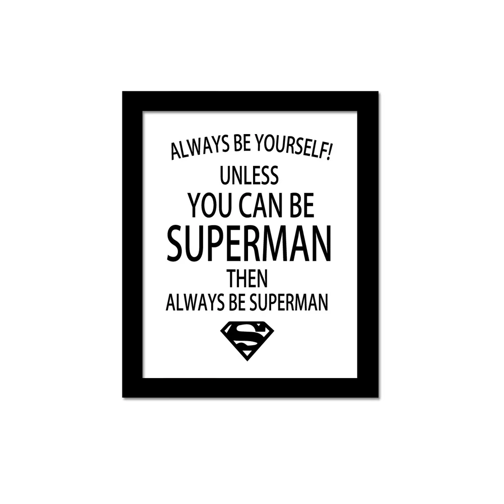 Любовь Космос 3D Цитата пословицы Супермен Марк настенные наклейки для детских