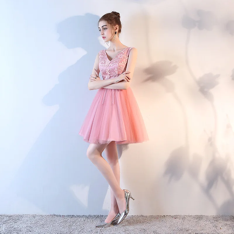 Короткое платье ruthshen Недорогое Платье с v образным вырезом для выпускного вечера