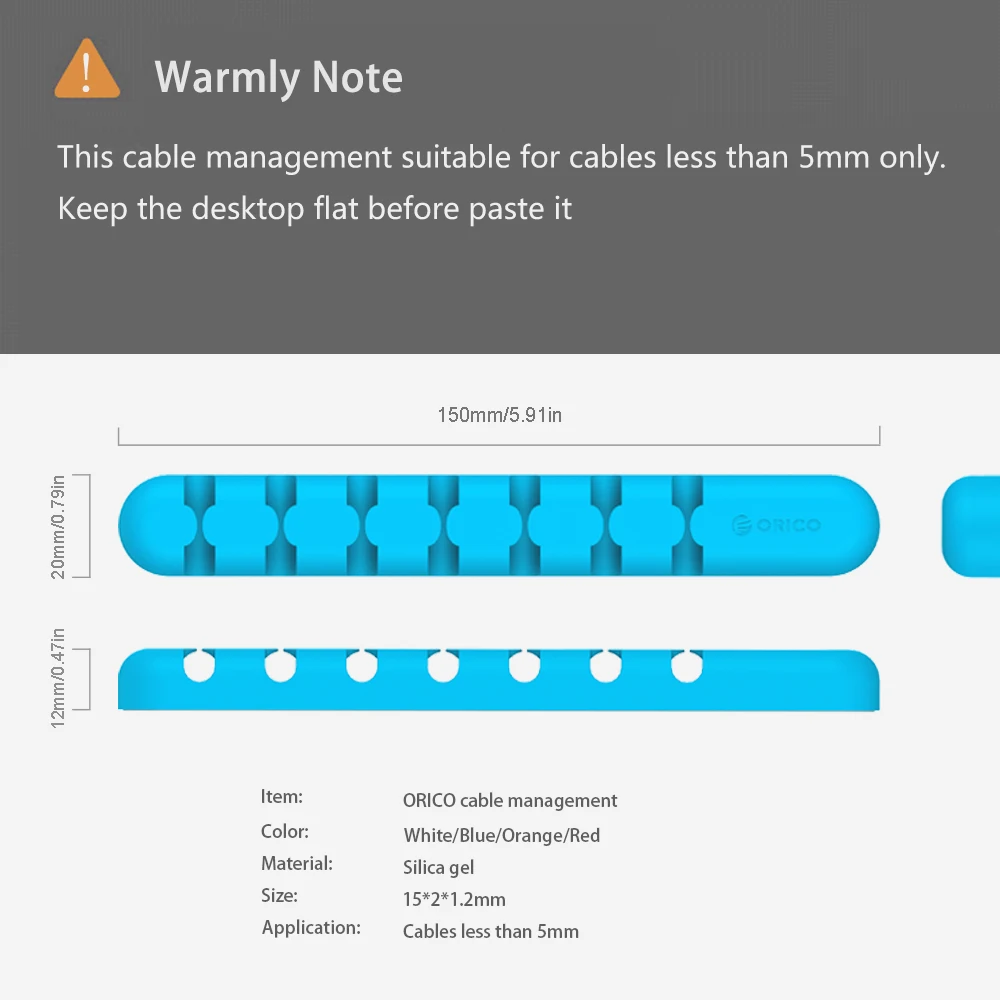 ORICO Кабельный органайзер для наушников кабельный хранения проводов силиконовый