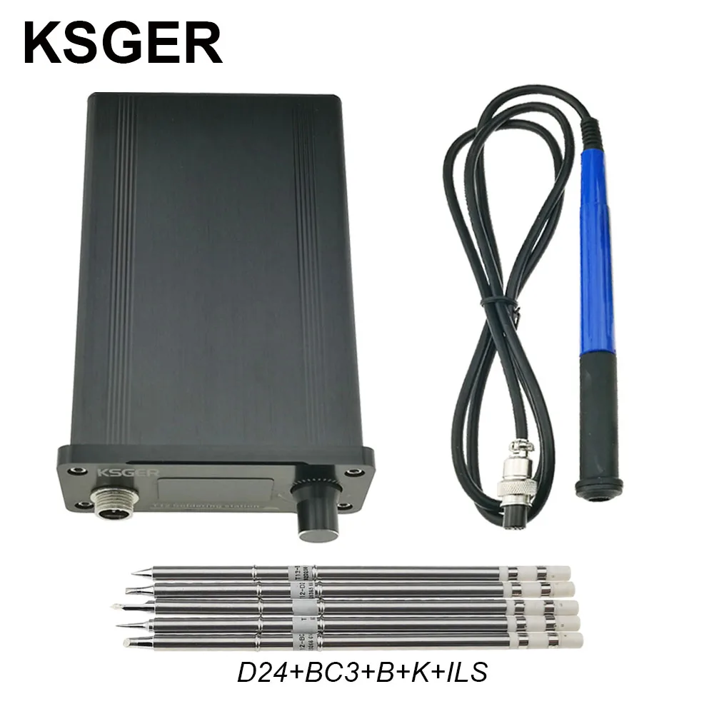 Sets 5 KSGER OLED паяльная станция FX9501 T12 электрический утюг инструменты STM32 2,1 S контроллер температуры ручка держатель сварка T12 ILS - Цвет: Sets 5