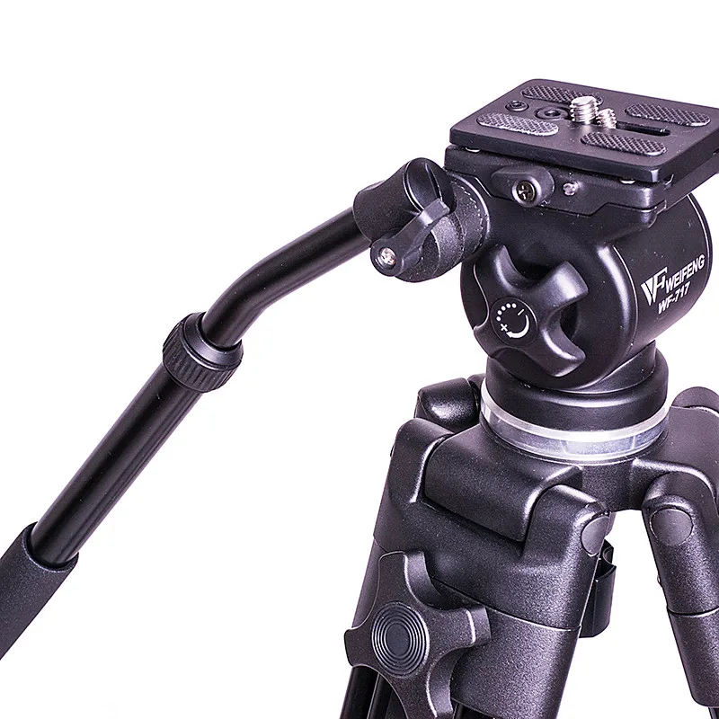 1.8m WEIFENG 717 Fluid head video tripod dslr camcorder professional 6kg bear weight with Bowl Pan Head Carry Bag | Электроника