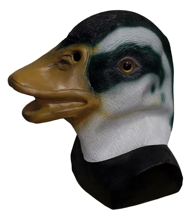 Новый костюм латексная маска для взрослых с головой дикой утки|mask beautiful|mask machecostumes
