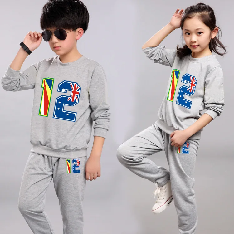 Girls Clothing Set Kids Tracksuit Long Sleeve Shirts+Pants Boys Sports Suits 2017 Spring Autumn Sweatshirt Children Clothes | Детская