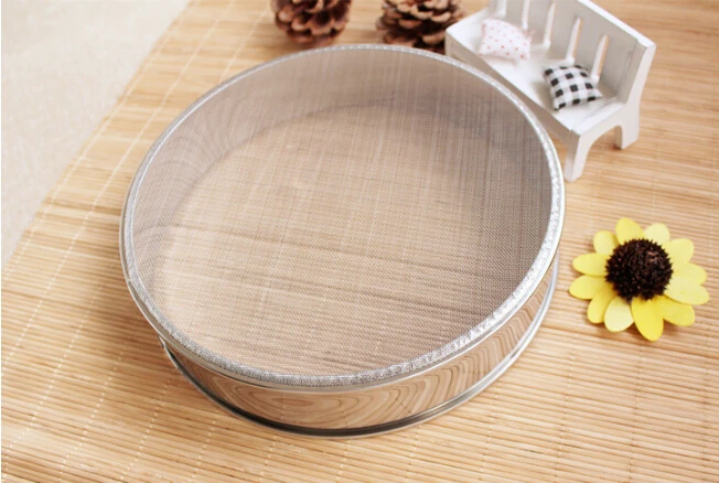 1 шт. 20 см нержавеющая сталь круглая форма сито для муки кондитерский инструмент