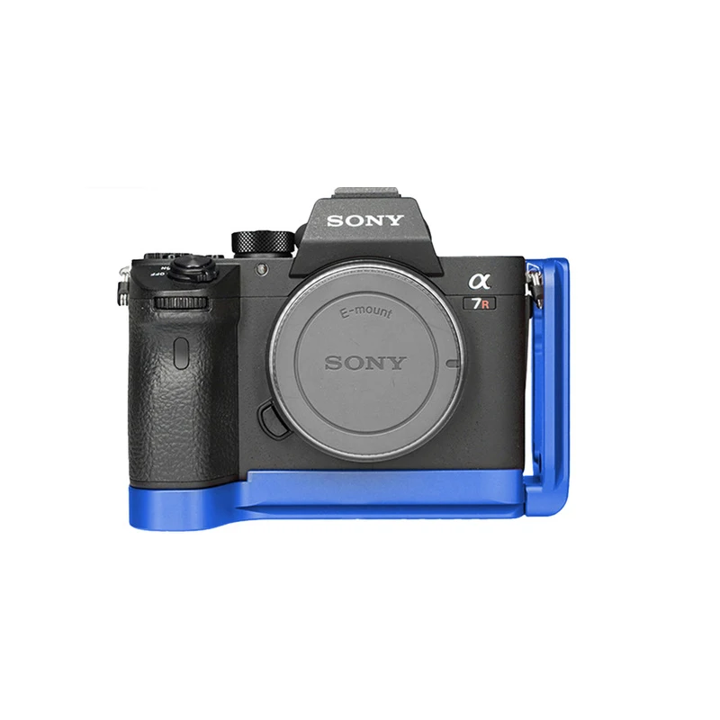 Синий DLSR L Тип Монтажная пластина Кронштейн для sony A7M3 A7R3 A9 A7III Quick Release Baseplateside для стабилизаторов vs smallrig - Цвет: Синий