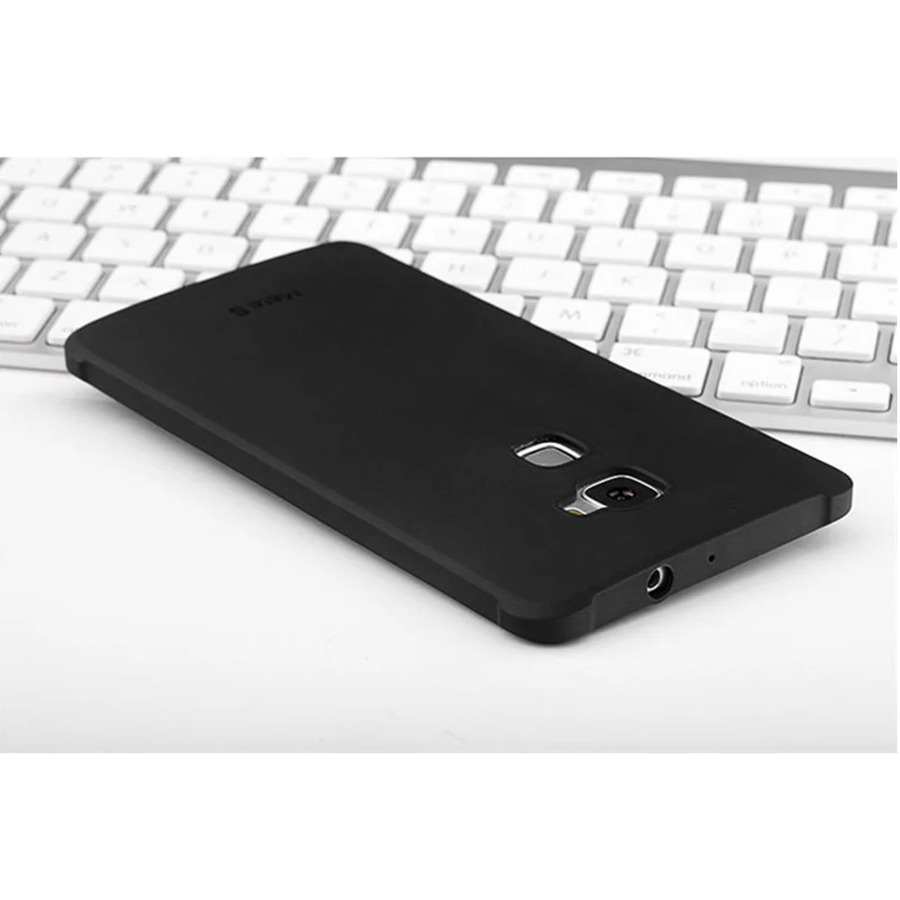Ультра тонкий ТПУ Чехлы для мангала Huawei P8 P9 Lite Honor 8 роскошный черный мягкий