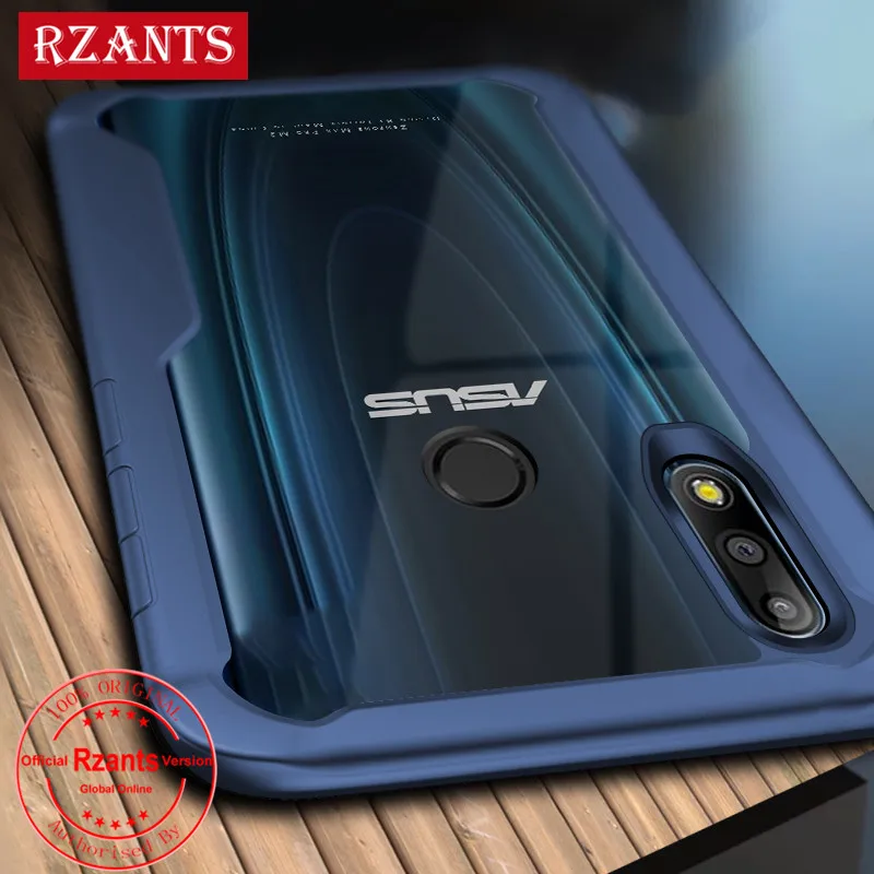 Чехол для телефона Rzants для Asus ZenFone Max Pro M2/M1, прозрачный Жесткий ПК+ мягкий чехол с четырьмя углами для Max Pro M2/M1