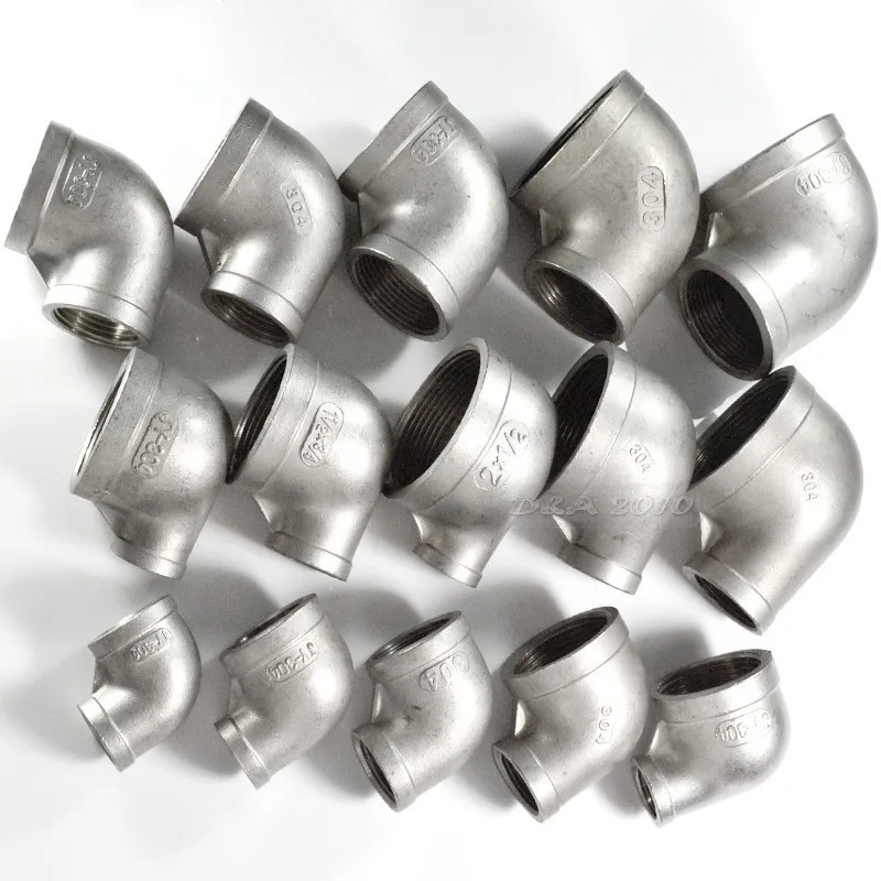 

Brand New Brand New 2"X3/4" Threaded Elbow Reducer Pipe Fitting F/F 90 Degree angled Stainless Steel SS304 New High Quality