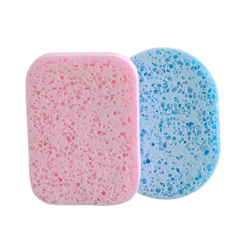 Гладкая губка для очистки лица целлюлоза компресс косметическая мытья Губка