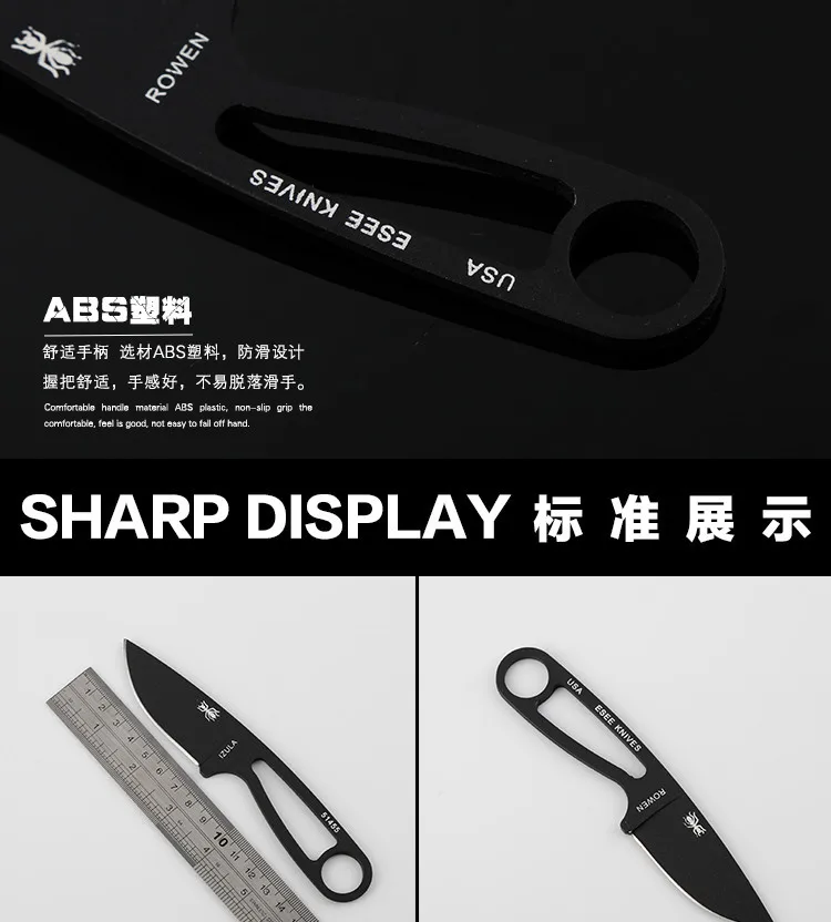CS Cold Ant IZULA нож с фиксированным лезвием Прямые ножи охотничьи выживания карманные ножи+ ABS оболочка поход Edc инструменты