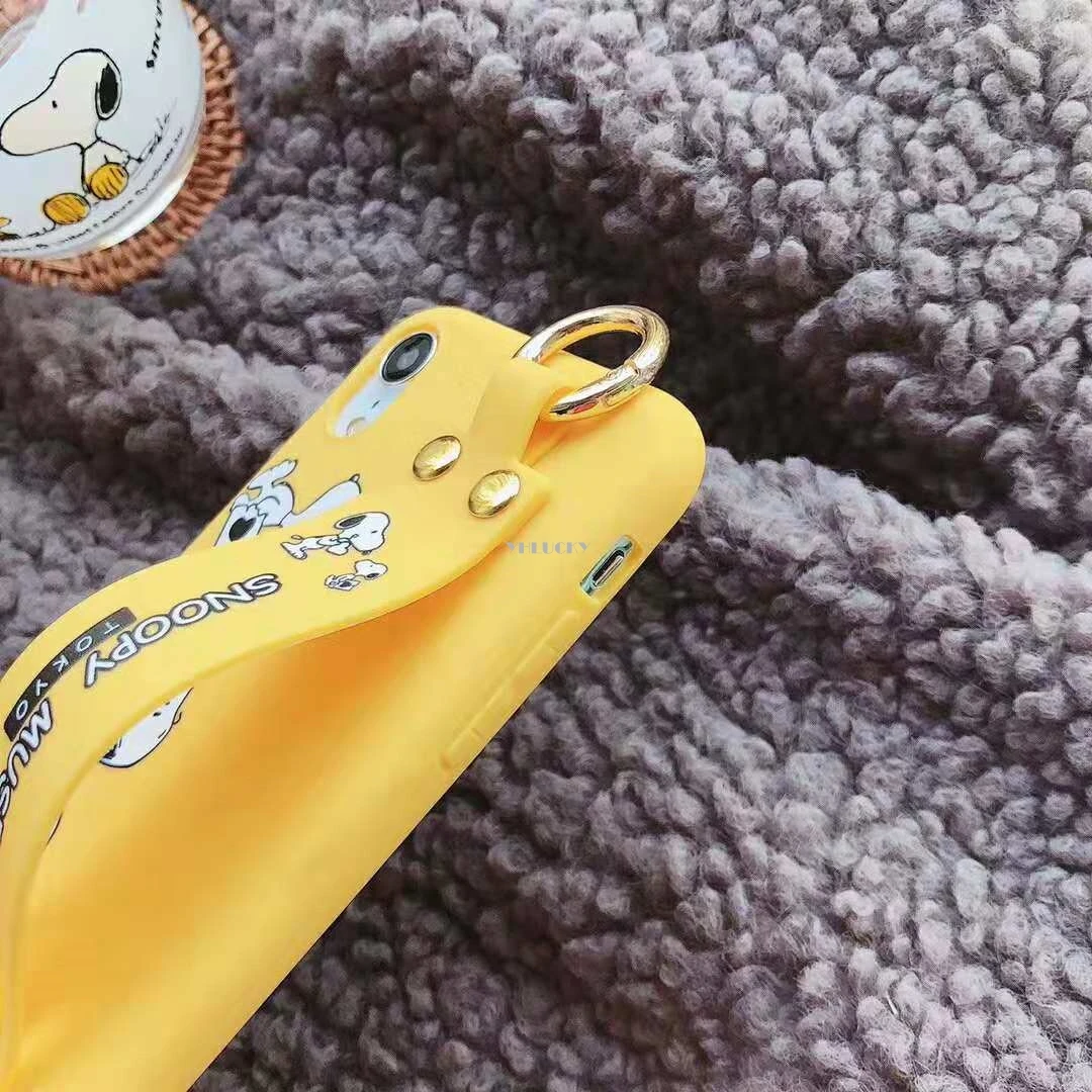 Tik Tok Япония мультфильм милый S noopys желтое кольцо "Утка" пряжка на запястье