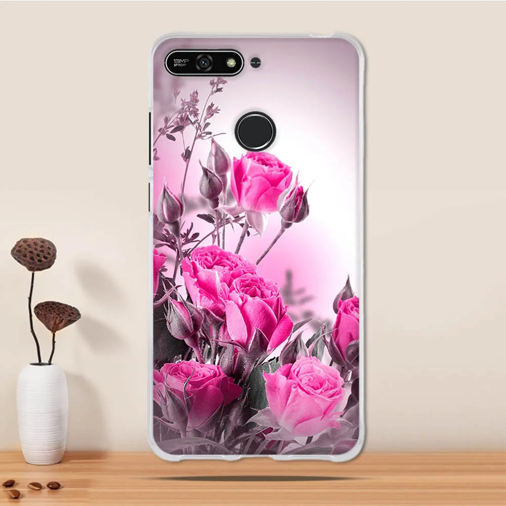 Для Huawei Y6 Prime 2018 чехол силиконовый для Honor 7A Pro Чехол 5 7 &quotМягкий ТПУ задняя крышка