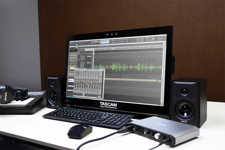 Звуковая карта TASCAM iXR 2 в выхода интерфейс USB аудио MIDI для телефонов iOS/Mac/Win