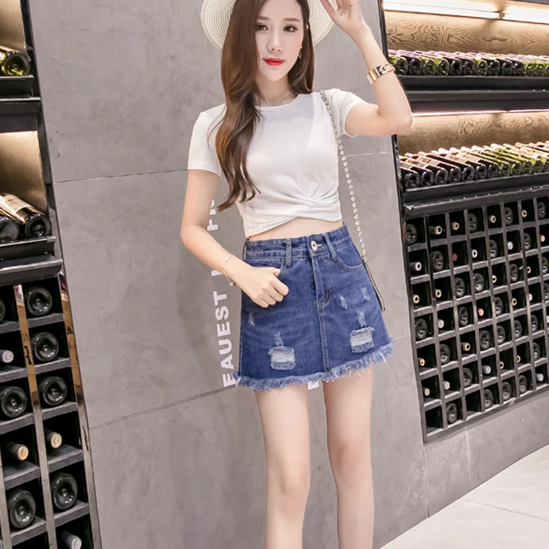 Faldas mujer moda 2018 летние джинсовые шорты Женская юбка модные для девочек Harajuku