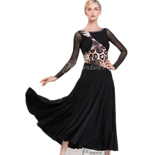 

New Ballroom dance costumes senior ballroom dance dress for women ballroom dance dresses long sleeves M-1633
