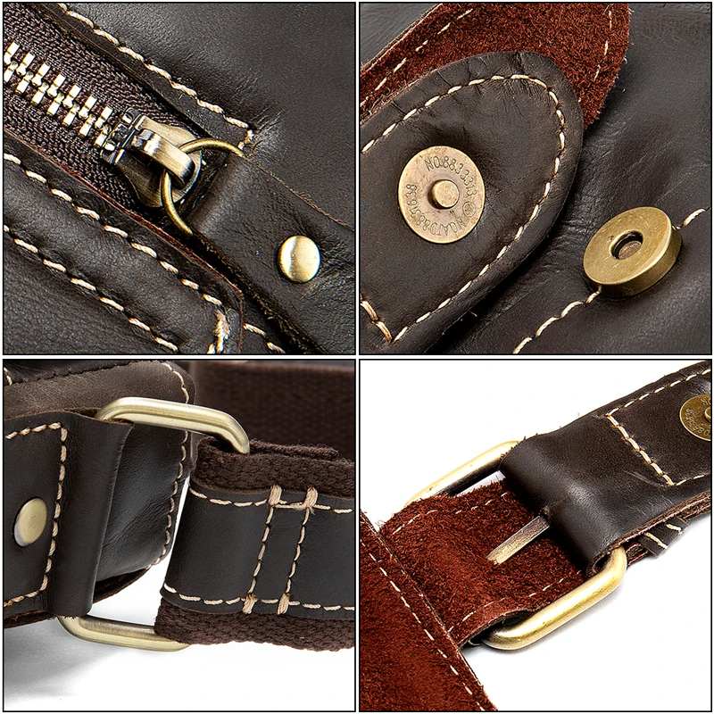 Сумка на плечо WESTAL мужская из натуральной кожи саквояж молнии с откидной крышкой