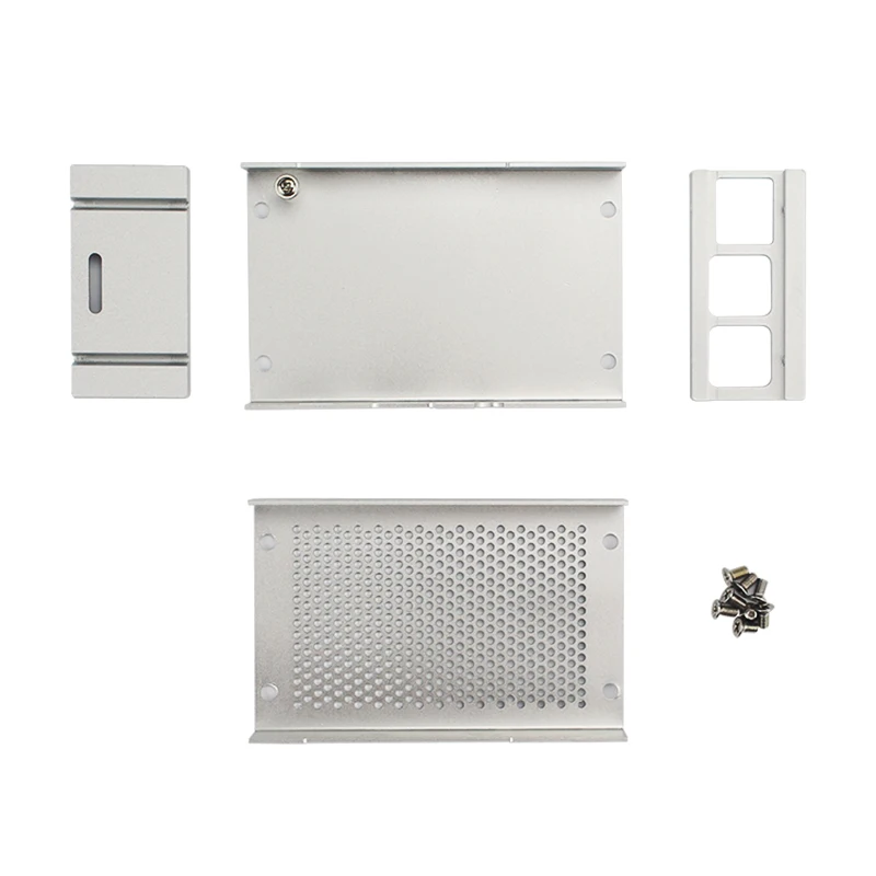 Металлический чехол для Raspberry Pi 3 серебристый с чехлом из алюминиевого сплава