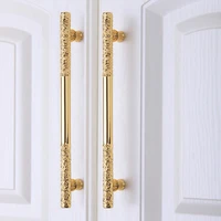 160 192mm modern fashion luxury creative k gold yellow bronze antique brass retro cupboard wardrobe kitchen cabinet door handle