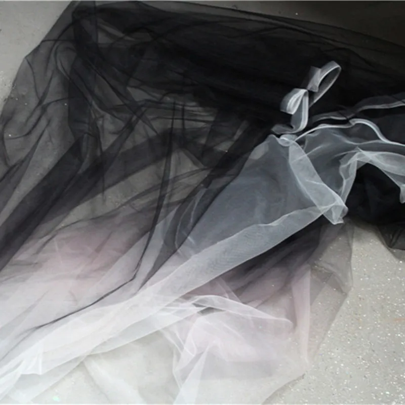Черно розовый белый постепенный мягкий сетчатый материал слегка Проницаемый
