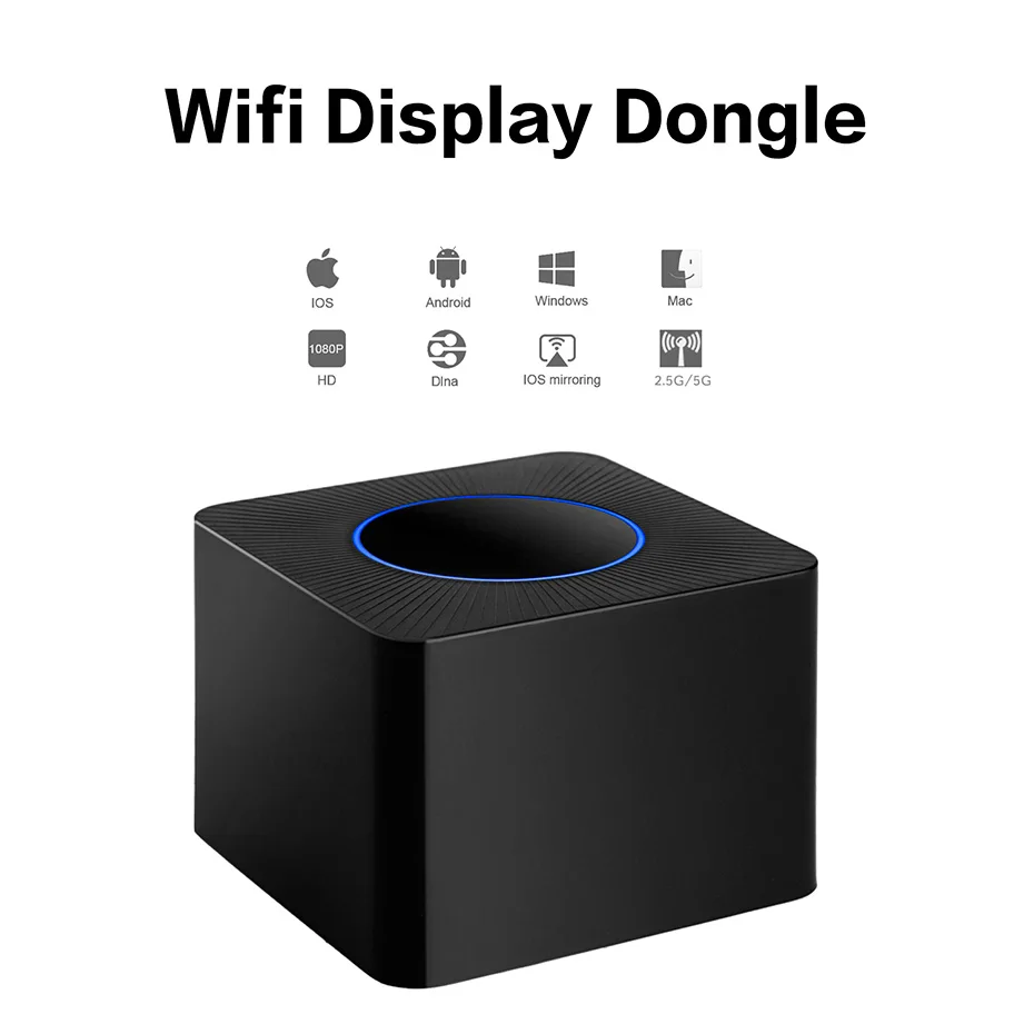 Беспроводной Wi Fi приемник Q2 1080P HD TV Stick Airplay медиастример адаптер для Android stick