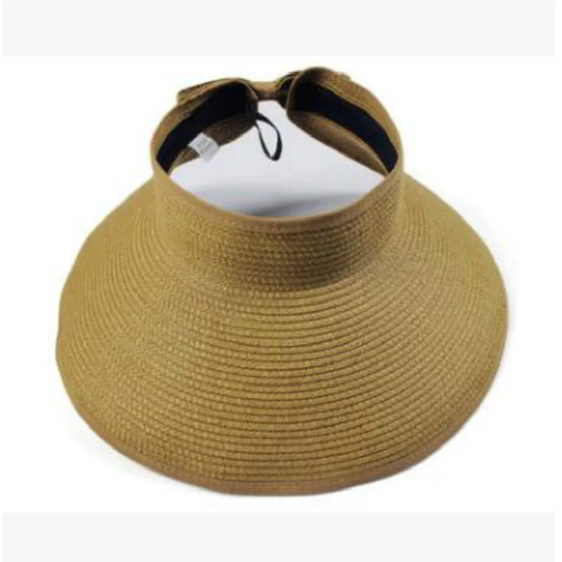 Модная Складная соломенная шляпа с широкими полями регулируемая большая летняя