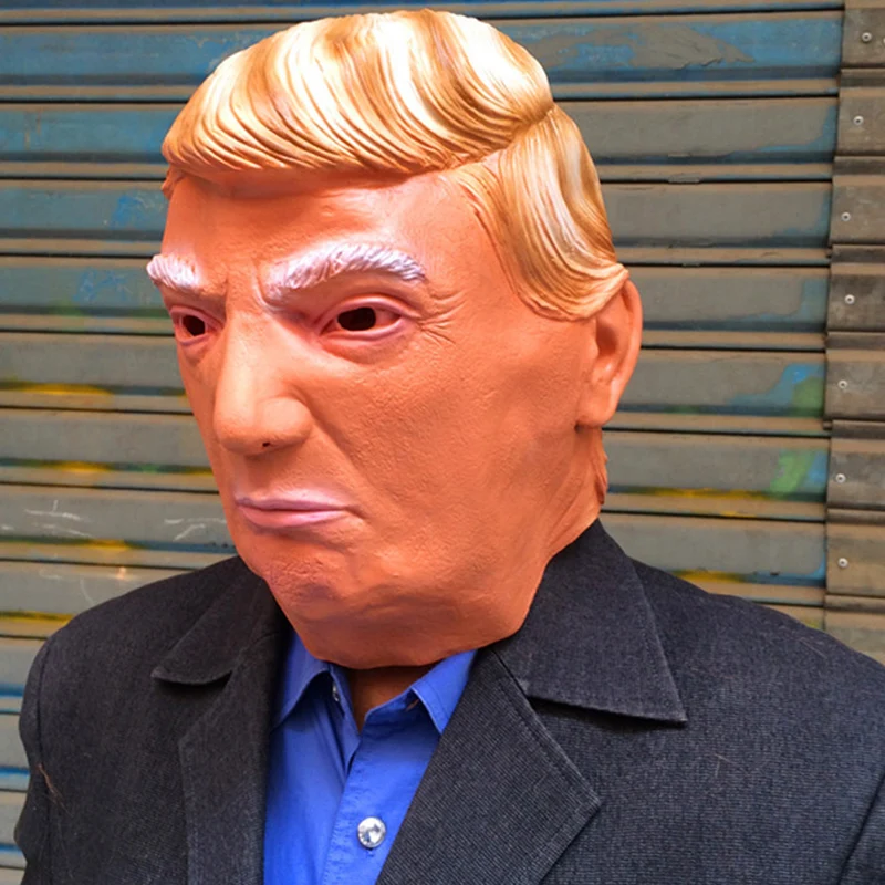 Забавные реалистичные латексные маски знаменитостей Дональда Трампа Путиным маска президента на Хэллоуин Бальные маскарадные маски карнавальный костюм нарядный подарок