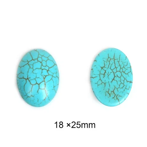 Синтетические бирюзовые кабошоны Hua Ming Ce