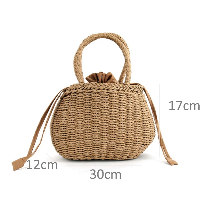 Сумка мешок женская плетеная Пляжная соломенная сумочка тоут Роскошный