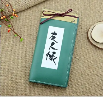 Natsume's Book of Friends мужские кошельки с застежкой дизайн короткие ПУ Natsume Yuujinchou женские кошельки с карманами для монет Кошельки Держатель для карт - Цвет: 2