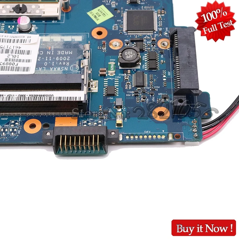 NOKOTION для Toshiba Satellite L500 A505 Материнская плата ноутбука LA-5322P K000092520 основная плата HD4500 DDR3 Бесплатный процессор полностью протестирован