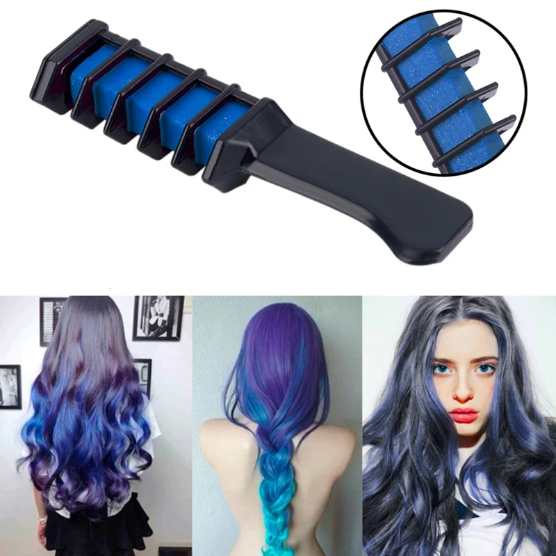 6 цветов на выбор мини мел для волос палочки расческа с расческой|dye colors|dye hair colordye |