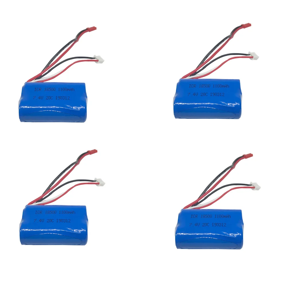 Lipo батарея для MJX T10 T11 T34 18500 5 шт. 7 4 В 1100 мА · ч игрушек HQ 827 871 радиоуправляемых